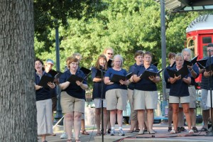 Singing with the Plano Community Band - July 2012