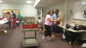 Making Hymnal Angels on August 27, 2014.