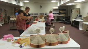 Making Hymnal Angels and Music Ornaments on August 27, 2014.